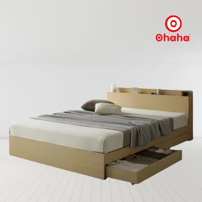[ Freeship HCM ] [ Trả góp 0%] GIƯỜNG NGỦ GỖ CÔNG NGHIỆP CAO CẤP OHAHA - GC014