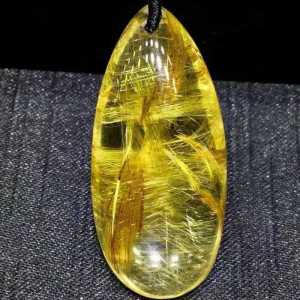 จี้ปล่อยคริสตัลไทเทเนียมธรรมชาติบริสุทธิ์✨\ud83d\udc8eคริสตัลสะอาดหัวน้ำเอฟเฟกต์ตาแมวสุดๆคอลเลกชันคริสตัลไทเทเนียมสีขาวบริสุทธิ์ซึ่งหมายถึงโชคลาภและความสงบสุขของเงินที่ดีที่สุดที่กลิ้งเข้ามา! ขนาด: 36*18*12.5มม.