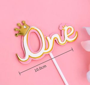 [Ready Stock] One Year Old Baby Boy Girl Birthday Cake Decoration