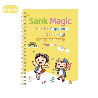 ร้านคนไทย！ ชุด4เล่ม หนังสือคัดลอกลาย แถมปากกา ฝึกเขียนภาษาอังกฤษ ของเล่นเพื่อการศึกษา สําหรับเด็ก