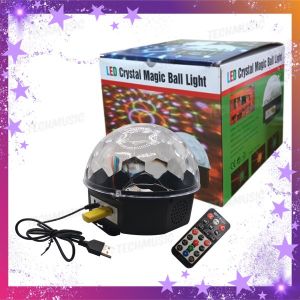LED Crystal Magic Ball MP3 USB Bluetooth Speaker (for Disco Party) DMX 6 channels