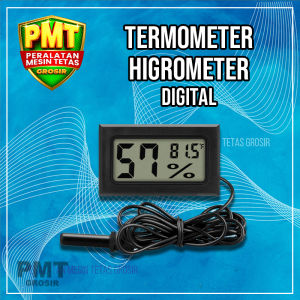 Terlaris Mini Digital Thermometer & Hygrometer with Probe Elegan