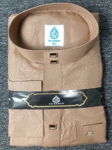 As-Sabar - Jubah Pria Emboss Motif Warna Gamis Laki Laki Lengan Panjang Manset elegan dan Formal Cocok Untuk Remaja dan Dewasa Tipe Mikrotik Emboss