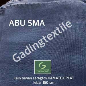 ( per 1 meter ) kain bahan seragam KAMATEX PLAT tetoron lebar 150 cm untuk celana rok sekolah pakaian dinas wearpack dasi topi seragam rumah sakit