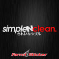 STIKER SIMPLE N CLEAN Sticker Simple & Clean. 