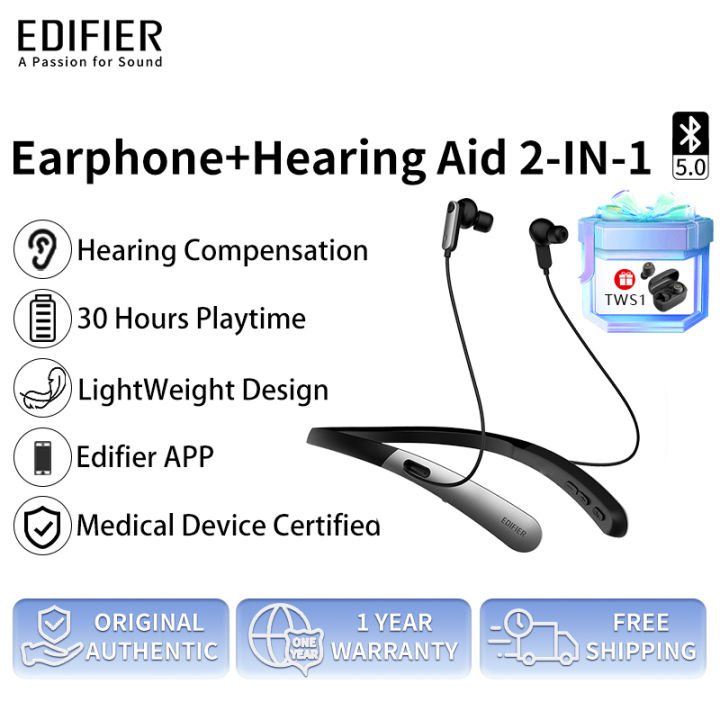 Edifier Enhance One Bluetooth Hearing Aid Earphone Original Wireless In