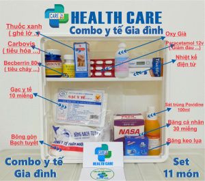 Combo Tủ y tế Gia Đình -  Dụng Cụ & Vật Phẩm Chăm Sóc Sức Khỏe Gia Đình – Gọn Gàng Tiện Lợi Dễ Sử Dụng