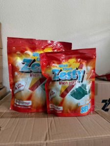 Túi 30 Viên Giặt Xả Zesty Lưu Hương Lâu khử khuẩn