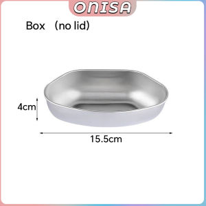 Onisa Stainless Steel Food Steaming Bowl Fan Shaped Bowl Household Kitchen Accessories 1Pc
