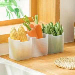 Food Organizer Storage Bins Clear Space-Saving Storage Bins For Fruit Vegetable Egg And MeatKitchen Organizers-Keimav