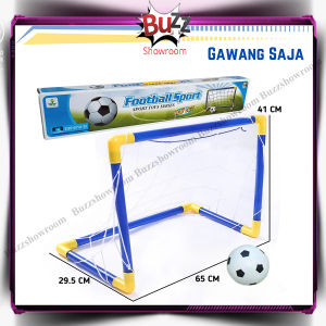 Gawang Sepak Bola Ring Basket Mainan Anak Besar Jumbo Olahraga 2in1
