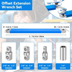 15 inch offset extension wrench offset extension wrench multifunctional extension wrench