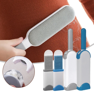 [Same Day Ship] Magic Clothes Lint Remover Clothes Sofa Dog Cat Hair Roller Brush Reusable Pet Hair Cleaning Tools with Lid Portable Manual
