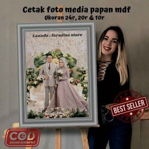 Cetak Foto Plus Bingkai Ukuran 24R, 20R & 10R