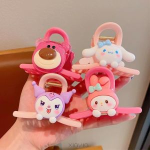 Kawaii sanrio Kẹp Tóc Hình Cá Mập anime kuromi mymelody Dễ Thương Làm Quà Tặng Cho Bé Gái