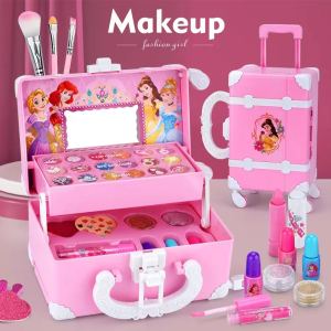 Kids Makeup Toys Make Up Set Kit Washable Mini Makeup Box Pretend Play Kpop Toys