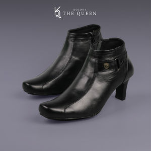 KQ Indonesia - Sepatu Boots Formal Kulit Wanita K-923 - Black