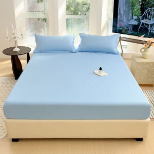 ชุดผ้าปูที่นอน Satin 4ฟุต 5ฟุต 6ฟุต ผ้าปูที่นอนซาติน(ผ้าปูที่นอน+ปลอกหมอน)