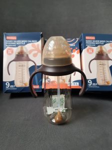 BÌNH SỮA MINITUTU NANO BẠC CỔ RỘNG 300ml 240ml CHO BÉ