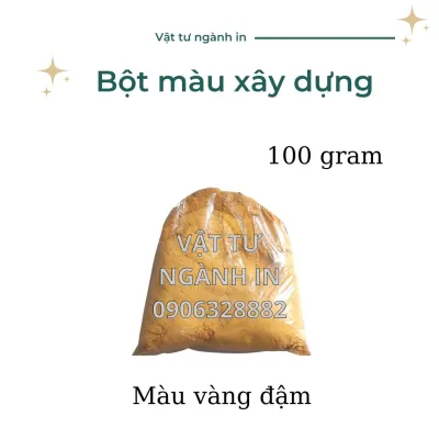 100 gram Bột màu xây dựng pha vôi quét tạo màu trên gạch vỉa hè chậu cây