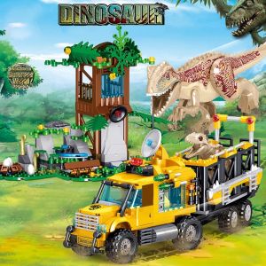 Enlightenment Childrens Tyrannosaurus Rex Boy Toy Assembly interspersed with DIY Building Blocks and Christmas Birthday Gifts