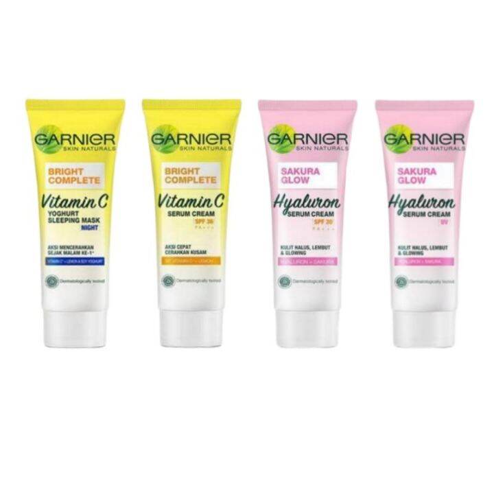 (kemasan Miring) Garnier Light Complete White Speed Day Serum Cream UVA ...