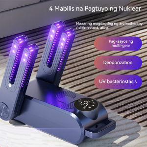 Boot Dryer Warmer: Fast 2Hr Drying 3 Heat Modes 99Min Timer Deodorizer Portable Foldable Rack