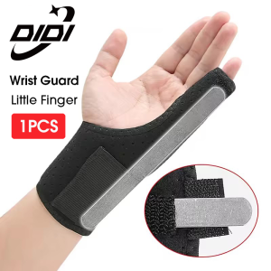 DIDI 1PCS Finger Clamp Little Finger Strap Fingers Aluminum Plate Supported Tendon Sheath Gloves Protective Little Finger Wrist Guard