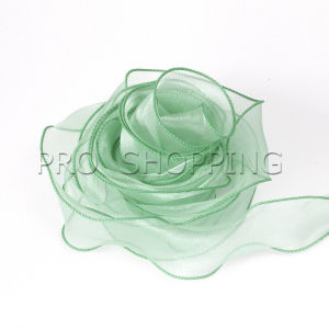 Pro ริบบิ้นผ้าโปร่ง หน้ากว้าง 4cm ยาว 10m ริบบิ้นผ้าแก้ว สําหรับตกแต่งเค้ก Organza Ribbon