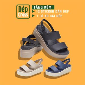 Dép Sandal Cross Đế Xuồng Cao 7 Cm Size 35 Đến 40 Nhiều Màu Dép Quai Ngang Đế Đôn Chiều Cao Đi Bên Ngoài Mùa Hè Cho Nữ