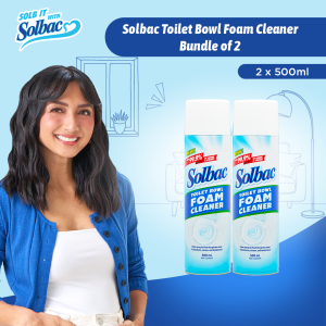 Solbac Toilet Bowl Foam Cleaner 500ml - 2pcs