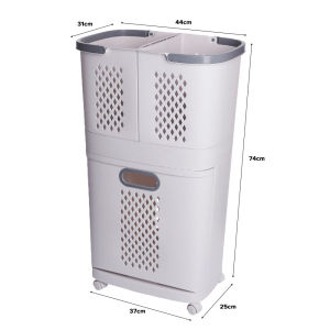 (JIJI SG) VINZ Laundry Storage Rack - Laundry Basket/ Storage Basket/ Clothes/ Organizer