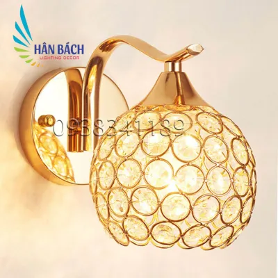 Đèn tường pha lê trang trí nội thất sang trọng - kèm bóng LED chuyên dụng.