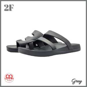 Duralite 2F Men’sLightweight and washable casual non-slip flipflops (Grey)