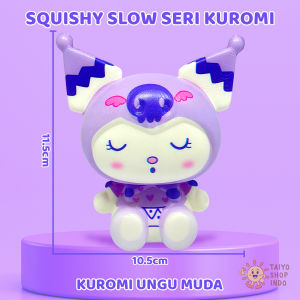TAIYO Squishy Slow Kuromi Sanrio Karakter Squisi Pencet Decompression Pinch Squeeze Mainan