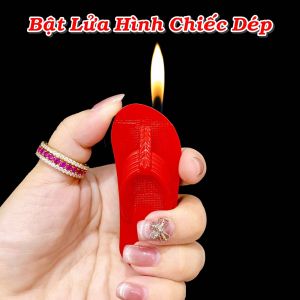 ( HCM SIÊU NHANH ) Bật lửa hình chiếc dép nhiều màu như thật mẫu độc lạ sưu tầm