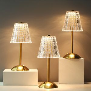 Table Lamp Decor Portable Rechargeable LED Night Lights Dimmable Touch Sensor Control Lighting For Bedroom Bedside Light
