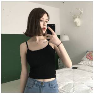 เสื้อชั้นในผู้หญฺง สายเดี่ยว รุ่นB-047 เสื้อกล้ามแบบสวม ผ้านิ่ม ยืดได้เยอะ พร้อมส่งในไทย เสื้อกล้ามซับใน