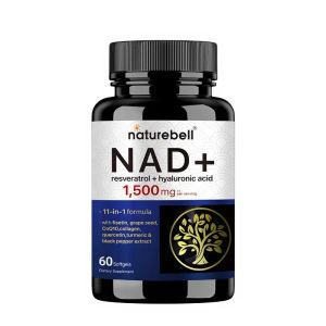 NAD+ Complex Resveratrol 100mg + Hyaluronic Acid + 11-in-1 Formula - 60 Softgels