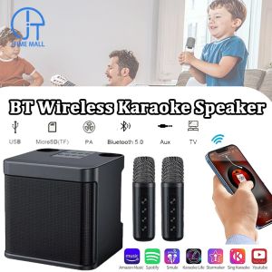 Wireless Karaoke Speaker with mic 3D Stereo Amplifier Speaker Dual Microphone Bluetooth Speaker