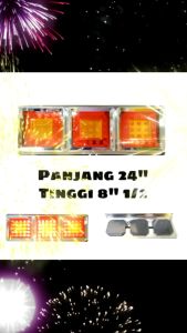 LOSERI PREMIUM Truck LED Tail Lamp 24V Rear Stop Signal Light Flow Airplane Arrow Auto Lori Aksesori