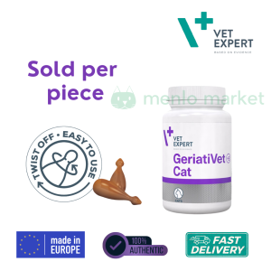 Vet Expert GeriatiVet Cat Capsules sold per piece for senior cats to support metabolism & vitality