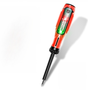 ปากกาทดสอบแบบดิจิตอลแรงบิดสูงพร้อมไฟเตือนสีแดงและสีเขียวสองดวงแบบไม่สัมผัส ปากกาทดสอบไฟฟ้าสำหรับช่างไฟฟ้า การบำรุงรักษา การตรวจจับกระแสไฟแรงและอ่อนสองโหมด ปากกาไฟฟ้า