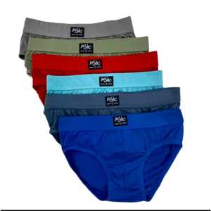 Men’s High-Quality Solid Color Cotton Briefs with Comfortable Elastic Waistband and Breathable Fabric for Everyday Wear