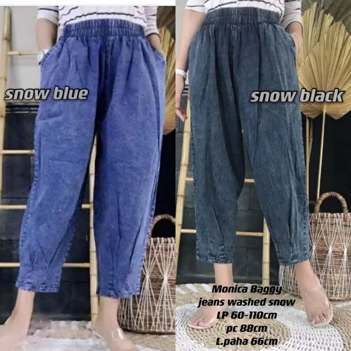 XXX%20Celana%20Jeans%20Monica%20Baggy%20Pants%20Snow%20Allsize%20Pinggang%20Karet%20-%20Image%207
