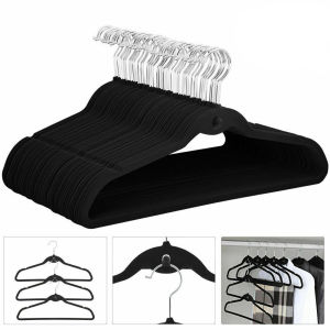 50PCS Non-Slip Velvet Hanger Set: Premium & Elegant Design