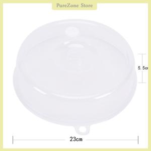 [PureZone] Clear Microwave Plate Cover Food Dish Lid Ventilated Steam Vent Kitchen Cooking