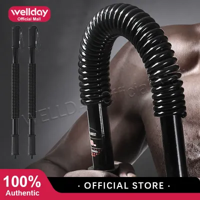 Wellday Power Twister Bar Spring Arm Strength Hand Gripper Power Twister Resistance Bend Bar For Fitness Chest Forearm Builder