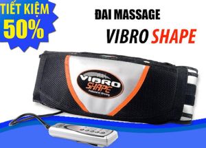 Đai Massage Rung Nóng Hồng Ngoại Vibro Shape - Máy Mát Xa Đốt Mỡ Giúp Eo Thon Săn Chắc