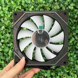 Quạt tản nhiệt - Fan case Coolmoon F3 Led ARGB vô cực màu đen / trắng + hub remote | Bảo hành 3 tháng